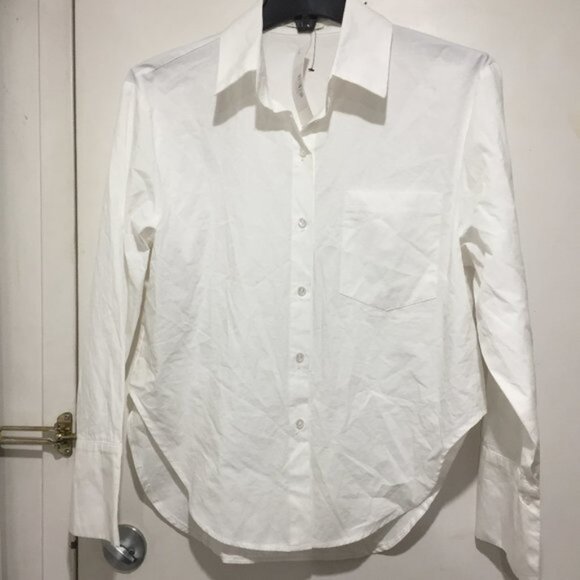 BEIGE BOTANY CLASSIC WHITE BLOUSES SIZE SM - Picture 2 of 7